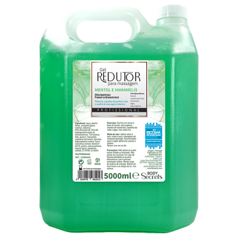 Gel Redutor Mentol e Hamamelis Efeito Frio 5000ml