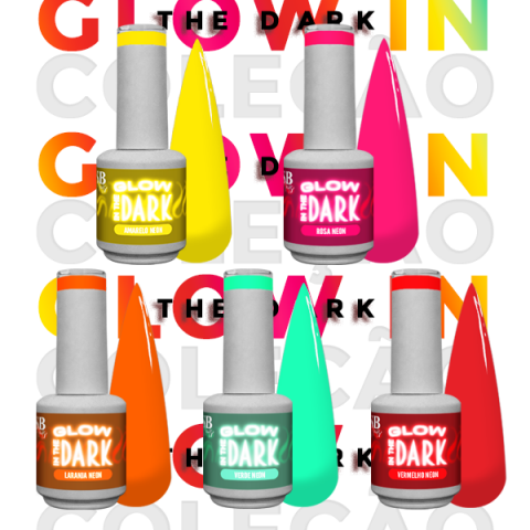 Pack Coleo Verniz Gel - Glow in The Dark