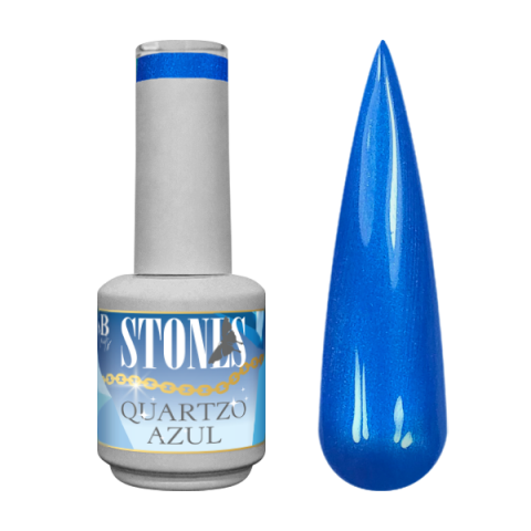 Verniz de Gel Stones Quartzo Azul 10ml