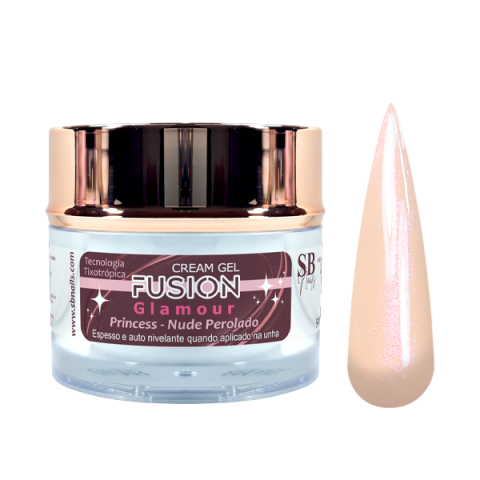 Gel Fusion Glamour Princess Nude Perolado 50ml