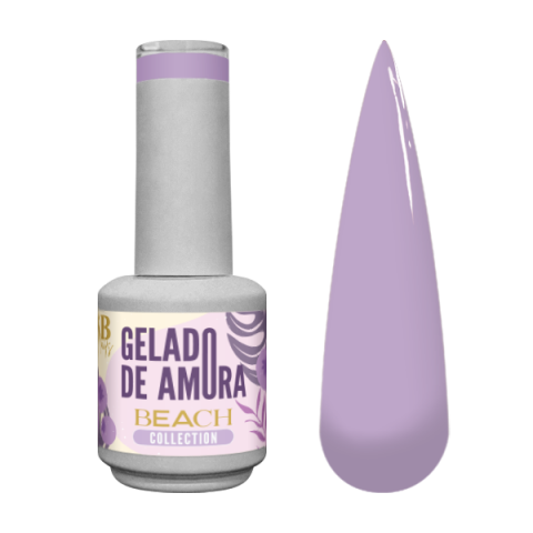 Verniz de Gel Beach Collection Gelado de Amora 10ml