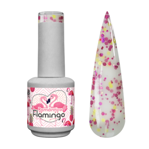 Verniz de Gel Flamingo Romantico 10ml