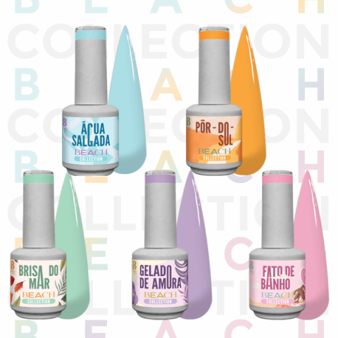 Pack Coleo Verniz Gel - Beach Collection